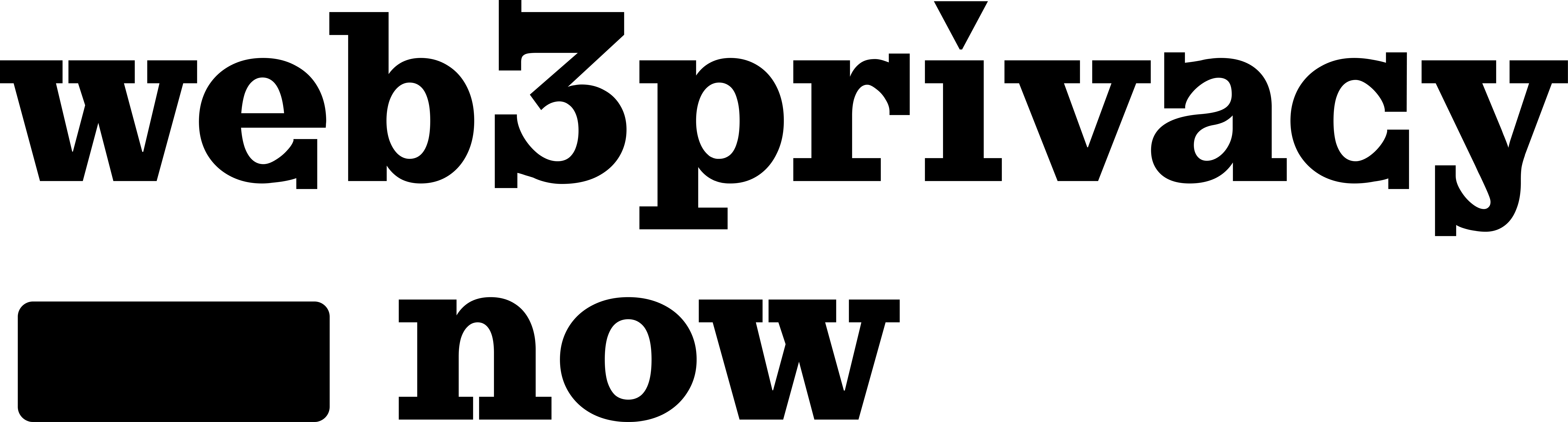 Web3Privacy Logo Black